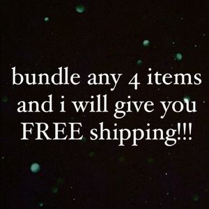 BUNDLE 4 items get FREE SHIPPING